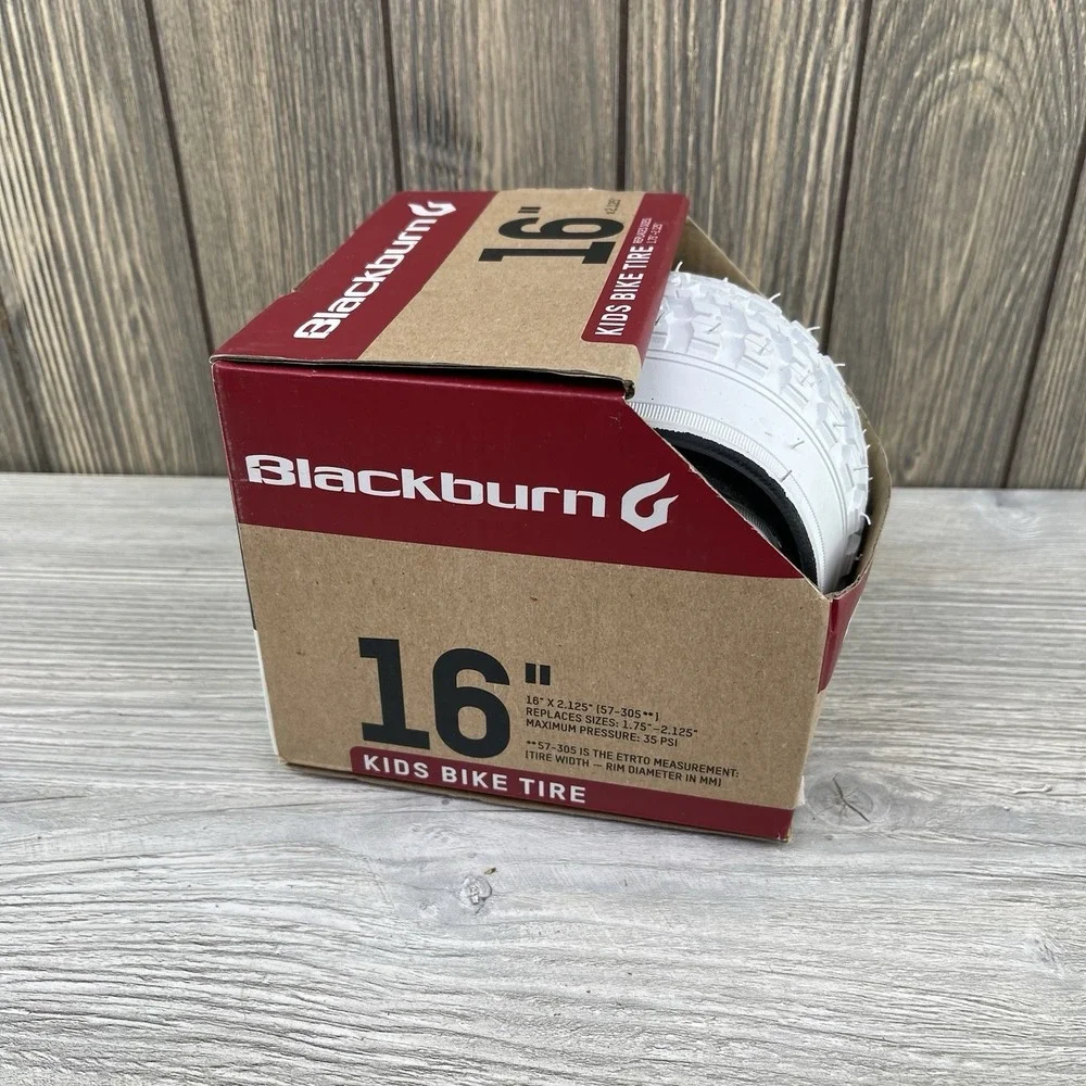 White Blackburn Kids Bike Tire 16